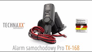 Technaxx Alarm samochodowy Pro TX168 Polski [upl. by Merow]