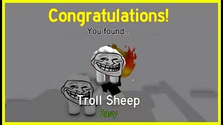 How to get TROLL Sheep in FIND THE SHEEP Roblox [upl. by Quartana]