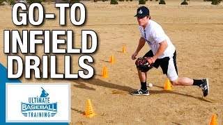 Top 4 Go To Infield Drills Baseball Fielding [upl. by Ettolrahs829]