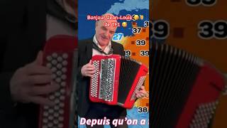 « Sénior Météo » Carlos JeanLouis Bodin TF1 prévision météo accordéon musette Gaëtan Accordéoniste [upl. by Ralston]