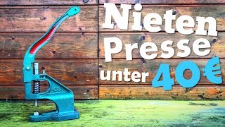 Nietenpresse unter 40€  Nietpresse  Ösenpresse  Nietwerkzeug  Kydex  Messerbau  Knifemaking [upl. by Inohs]