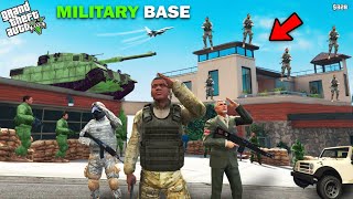 I Joined Military And Turned Franklins House Into A Secret Military Base In GTA 5 [upl. by Magill]