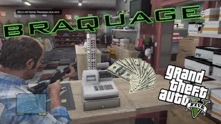 TUTO GTA V  Gagner de largent facilement et avec plaisir braquage [upl. by Asyen]