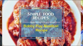 Bobby Flay Meatball Recipe [upl. by Dlanger]