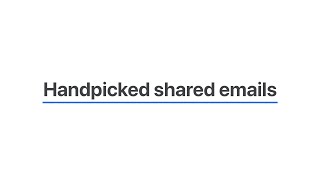 Handpicked Shared Emails [upl. by Wenoa525]