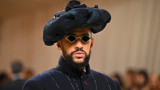 Bad Bunny Makes a Statement With Hat and Shades at 2024 Met Gala [upl. by Ahseyi]