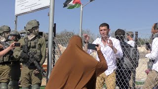 Khirbet Susiya South Hebron Hills Soldiers guard settlers invading playground [upl. by Emsoc]