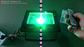 MEIKEE Proyector Led RGB IP66 con 16 Colores 50W Control Remoto  UnBoxing Review en Español [upl. by Edahsalof]