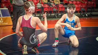 126 1A – Micah Spinazzola G of Peotone IL vs Bowden Delaney R of Tremont IL [upl. by Ano]