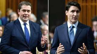 Trudeau Scheer in dead heat ahead of federal election poll [upl. by Lerak]