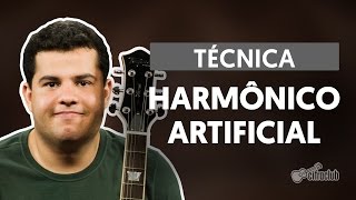 Técnicas de Guitarra  Harmônico Artificial [upl. by Truelove]