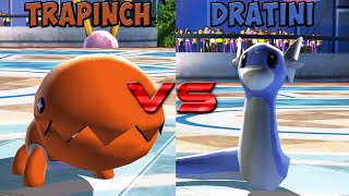 Pokemon battle revolution  Trapinch vs Dratini [upl. by Acnairb86]