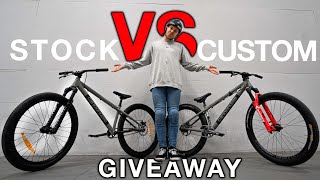 STOCK VS CUSTOM DIRT JUMP BIKE BUILD TESTING GIVEAWAY Cannondale  Dave [upl. by Stag]