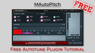 Free Autotune Plugin  MAutoPitch  Free Plugin Friday Ep 15 [upl. by Alexina608]