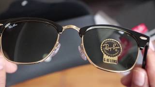 Ray Ban CLUBMASTER classic Unboxing detalles originales review español [upl. by Sel769]