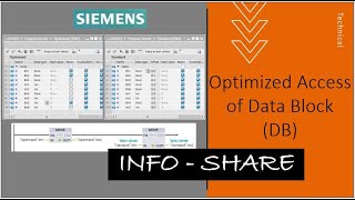 Optimized Data Block DB  TIA Portal [upl. by Allicserp]