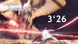 MHWI  Special Arena Legiana Longsword TA Wiki 3‘26 [upl. by Narayan]