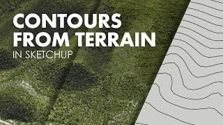 How to Generate A Contour Map with Sketchup [upl. by Inavoy940]