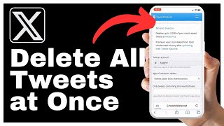 How to Delete All Tweets at Once on X Twitter [upl. by Etirugram562]