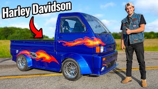 Harley Davidson Swapped Mini Truck [upl. by Christis897]