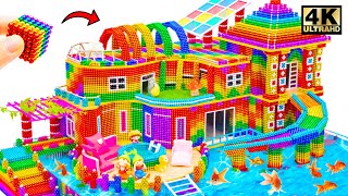 DIY  How To Build Amazing Water Park Villa With Super Fun Slide From Magnetic Balls Satisfying [upl. by Eneluqcaj19]