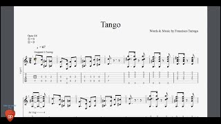 Tarrega Francisco  Tango  Guitar Pro Tab [upl. by Nassah139]