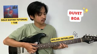 TUTORIAL MELODI Duvet  Boa Asik amp Susah Susah Gampang Nih Tutorial Gitar [upl. by Kenward]