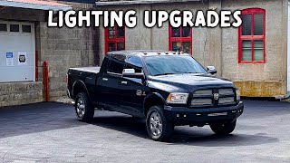 From Stock to Smoked Upgrading My Ram Truck Lights [upl. by Ueihttam989]