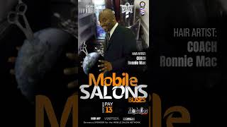 Come to Mr Hair Art for your Mobile Salon BUSES  wwwMOBALONcom [upl. by Nawrocki444]