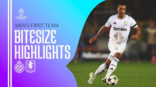 BITESIZE HIGHLIGHTS  Club Brugge v Aston Villa [upl. by Kraus]