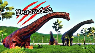 Mesozoica 10  Criando Família de Sauropodes Argentinosaurus Paddock Reforçado Dinossauros [upl. by Yehs149]