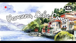 Varenna Lake Como Italy 🇮🇹 in 4K  A Perfect Day Trip from Milan [upl. by Kappel685]