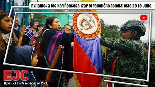 Invitamos a los Nariñenses a izar el Pabellón Nacional este 20 de Julio [upl. by Octavus636]