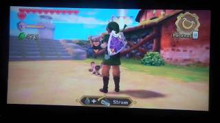 The Legend of Zelda Skyward Sword Remlit Easter Egg  Cat Moves to the Rhythm [upl. by Perry974]