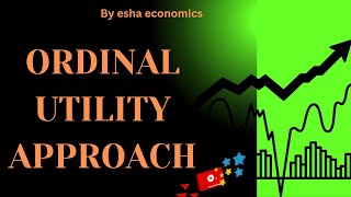 Ordinal utility approach [upl. by Monahan]