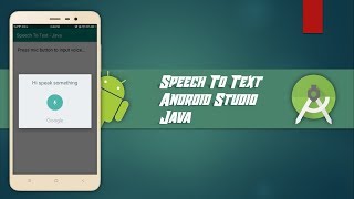 Speech To Text  Android Studio  Java [upl. by Talley]