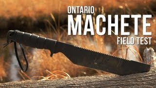 Ontario SPEC PLUS SP8 Machete Field Test [upl. by Leiad776]