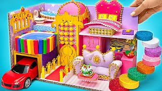 Lets Make Mega Luxury Dream Dollhouse from Cardboard And Clay ✨🏰 FUN DIY [upl. by Ayanej]