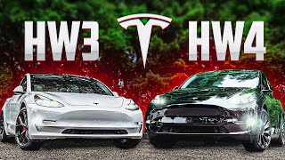 Tesla Hardware 3 VS Hardware 4 AI4 Comparison [upl. by Eanrahc961]