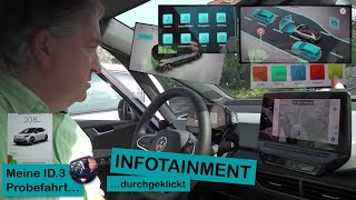 Das VW ID3 INFOTAINMENT durchgeklickt  Navigation nach Hannover  Praxistest [upl. by Astred317]