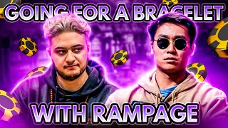 RAMPAGE IS ALL IN ON HIS FIRST HAND OF THE TAG TEAM Poker Vlog [upl. by Eiznekcam]