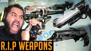 Destiny RIP Exotics Weapon Nerf Gjallarhorn Last Word Ice Breaker amp More [upl. by Nauq]