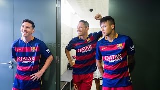 FC Barcelona first team photo shoot season 201516 [upl. by Ahseenak]