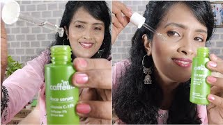 Honest Review Of mCaffeine Green Tea Face Serum Review  Green Face Serum With Vitamin C amp Caffeine [upl. by Sdlonyer]