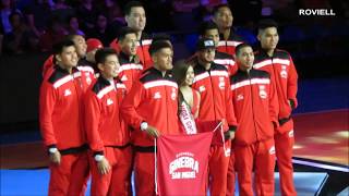 PBA Opening 2017 2018 Barangay Ginebra San Miguel  Muse Myrtle Sarrosa [upl. by Denie]