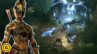 Diablo 4 Vessel of Hatred  24 Minutes Of Spiritborn Gameplay [upl. by Aholla207]