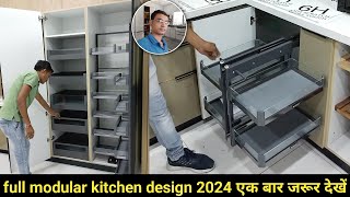 full modular kitchen design 2023  modular kitchen design latest  how to make modular kitchen [upl. by Diogenes616]