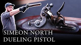 Simeon North Made Dueling Pistols  C 1820 Flintlock Pistol [upl. by Malony]