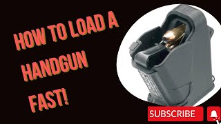 How to Load a 9mm Handgun Magazine with a Speed Loader [upl. by Otrebilif]