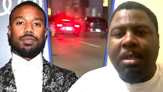 Michael B Jordan 430K Car Wreck New Video and Details of the Crash Exclusive [upl. by Eeleak]